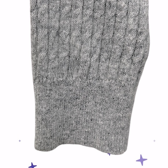 Slate & Stone Cable Knit Polo Sweater Wool Angora Blend Stretchy 1/4 Button Up L - Picture 5 of 10